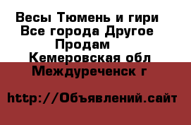 Весы Тюмень и гири - Все города Другое » Продам   . Кемеровская обл.,Междуреченск г.